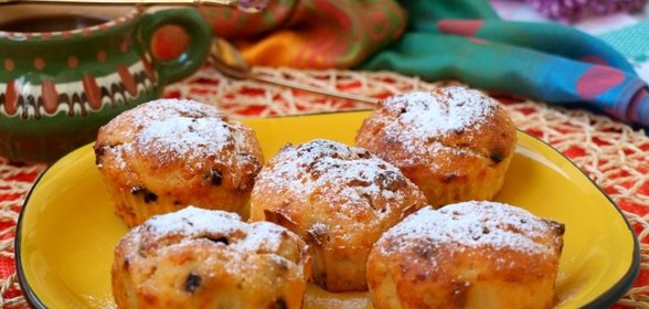 Творожные кексы на йогурте