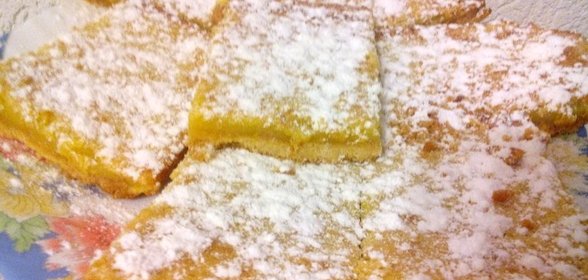 Цитрусовый торт в сахарной пудре