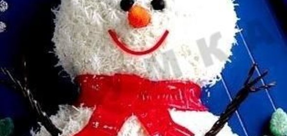 Торт Снеговик