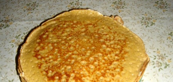 Блины из блинной муки на кефире