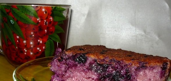 Черничная запеканка