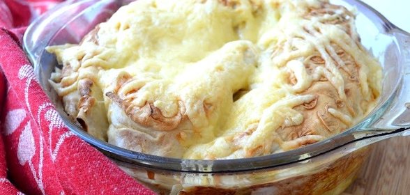 Лаваш с фаршем в духовке