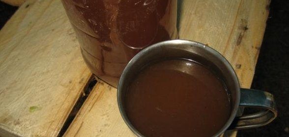 Компот из сухофруктов и свежих яблок