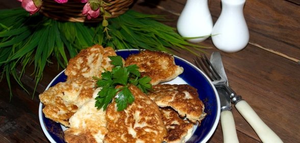 Куриные оладьи