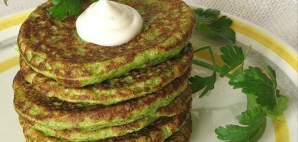 Оладьи из брокколи