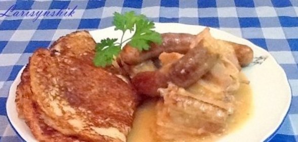 Мачанка по-мински с картофельными блинами