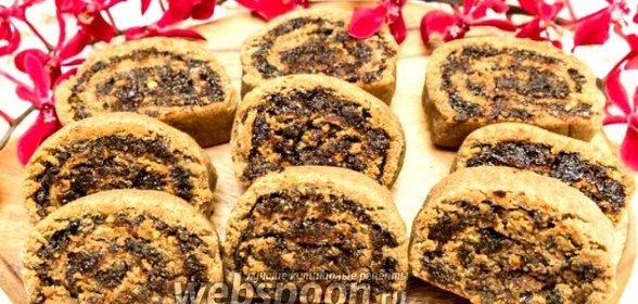 Ржаное печенье с сухофруктами