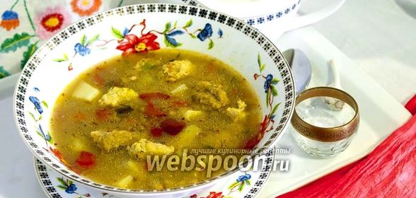 Суп с фрикадельками и клёцками