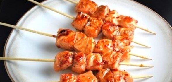 Шашлык из семги в духовке