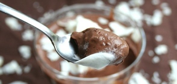Шоколадный пудинг с кокосовым молоком