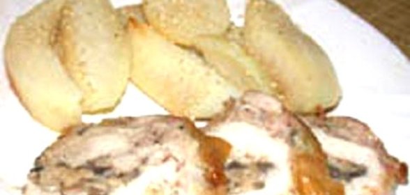 Куриный рулет с грибами