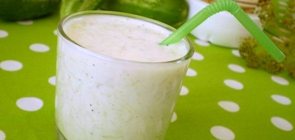 Кефир с огурцом