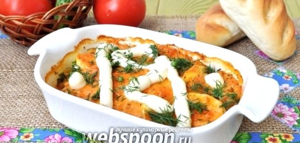Кабачки, запечённые в соусе маринара