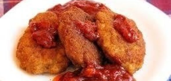 Аппетитная курица с персиками