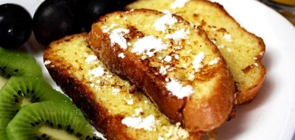 Гренки с медом и анисовым ликером