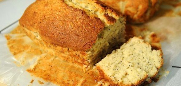 Лимонный кекс с маком на пахте