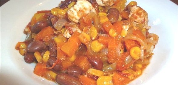 Рагу по-мексикански с курицей
