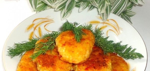 Постные котлеты из пшена с овощами