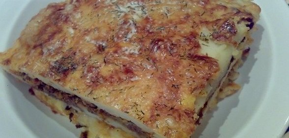 Картофельная запеканка с фаршем