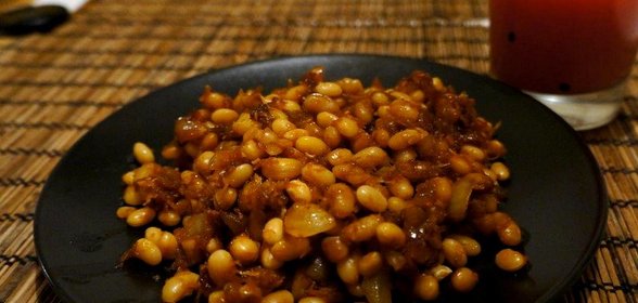 Фасоль в соевом соусе