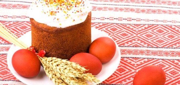 Пасхальный кулич с кремом