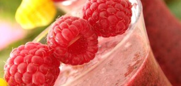 Чернично-малиновый шейк