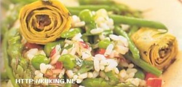 Итальянский рисовый салат с овощами