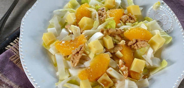 Салат с эндивием и апельсинами