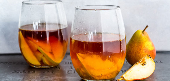 Чай с грушей и апельсином