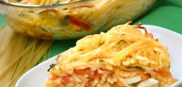 Пирог со спагетти