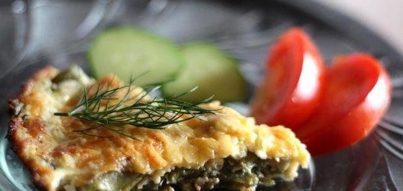Запеканка из стручковой фасоли