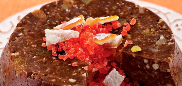 Шоколадное кольцо с цукатами