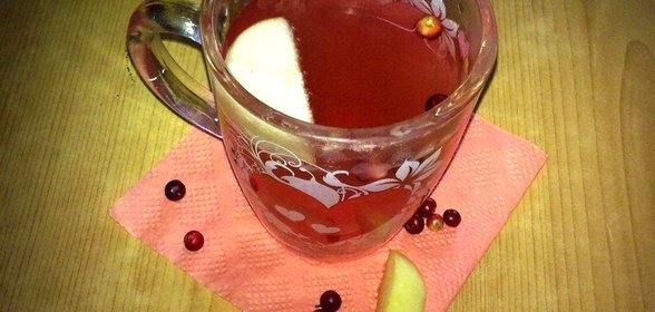 Чай бруснично-яблочный