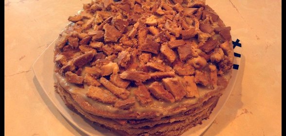 Быстрый торт с заварным кремом