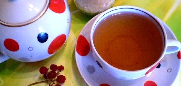 Зеленый чай с калиной