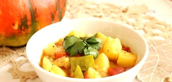 Рагу из телятины с овощами