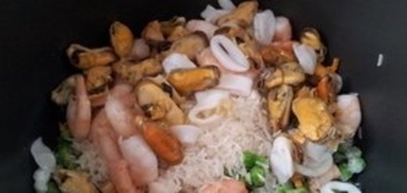 Морской коктейль на пару