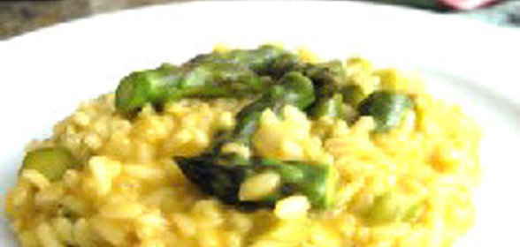 Ризотто со спаржей