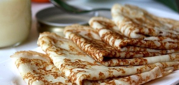 Заварные блины на кефире