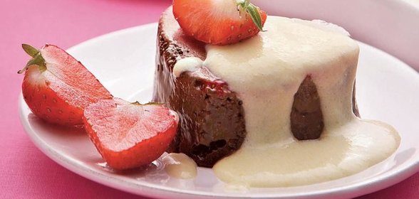 Шоколадное пате с сабайоном из шампанского