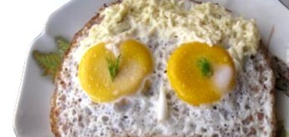 Яичница с гречкой