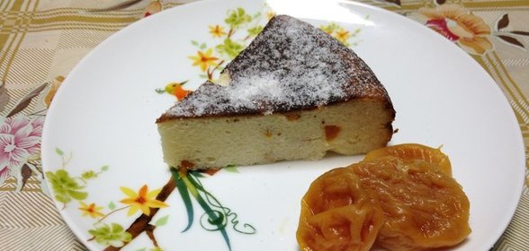 Творожная запеканка с курагой