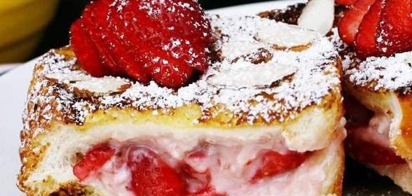 Французские тосты с фруктовой начинкой