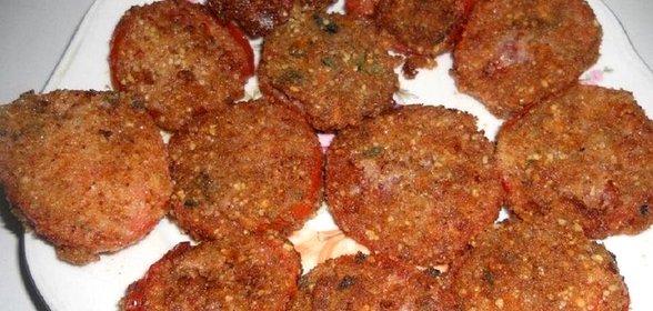 Помидоры в ореховой панировке