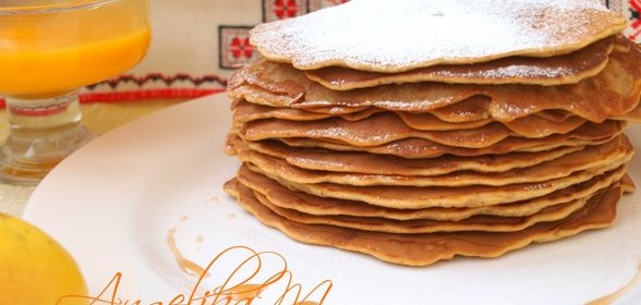 Тыквенно-яблочные блинчики с корицей