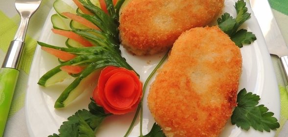 Котлеты из риса и картофеля