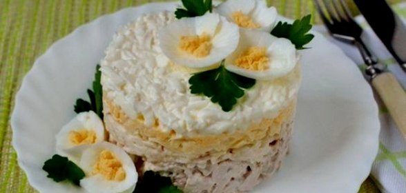 Салат Нежность с сыром