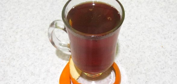 Чай с апельсиновыми корочками