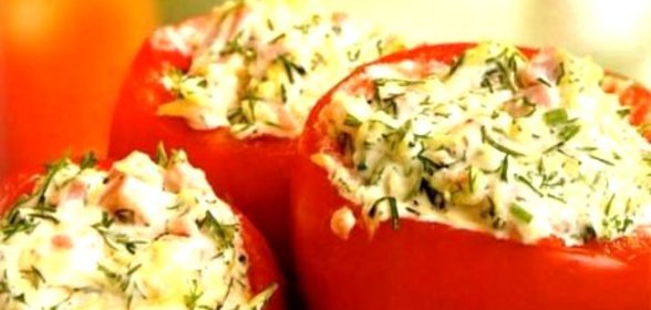 Помидоры с майонезом