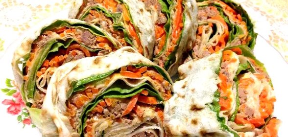 Лаваш с печенью